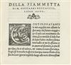 BOCCACCIO, GIOVANNI. L''Amorosa Fiammetta. 1545 + Laberinto d''Amore. 1545 + Ameto. 1545. 3 vols. in one.